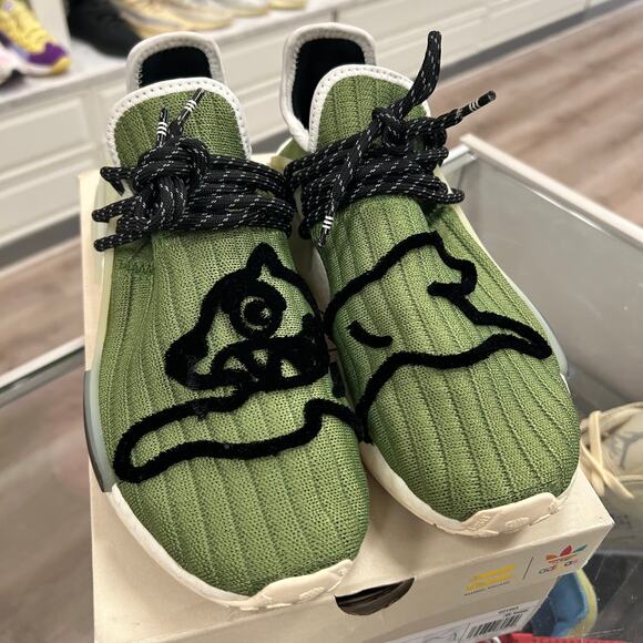 adidas NMD Hu Pharrell x Billionaire Boys Club Running Dog Green size 8 - Picture 4 of 8